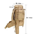 Тактический рюкзак Tactik 9.11 70 л. Хаки - изображение 3