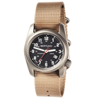 Мужские часы Bertucci 12724 A-2T SUPER CLASSIC BLACK DEFENDER KHAKI NYLON BAND FREE BAND