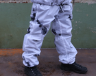 Зимовий маскувальний костюм Клякса. Тактичний одяг. Маскхалат білий. Комуфляжний зимовий костюм Ляпка. Розмір 48-56 - зображення 9