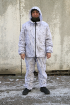 Тактичний зимовий маскувальний костюм. Маскхалат білий. Камуфляжний костюм "Multicam Alpine". Розмір 48-60 - зображення 2