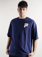 T-shirt męski luźny Fila FAM0140-50016 M Niebieski (4064556333995) - obraz 1