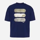 T-shirt męski luźny Fila FAM0140-50016 XL Niebieski (4064556334015) - obraz 7