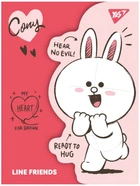 Папка-органайзер YES A4 з фігурним клапаном на липучці Line Friends Cony (492104) (5056574402004)