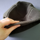 Комплект шапка и бафф флисовая тактическая мужская женская зимняя с гербом Украины TACTICAL Темная олива (шапкабаф1) - изображение 7