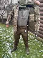 Куртка демисезонная удлиненная тактическая военная мультикам Soft Shell Single Sword для ВСУ L - изображение 8