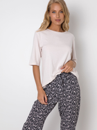 Піжама (футболка + штани) Aruelle Haven pajama long S Білий/Чорний/Молочний (5904541437736) - зображення 3