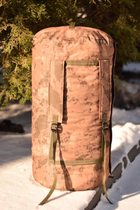 Армейский баул 120 літрів тактичний військовий сумка рюкзак похідний для речей колір койот мультикам для ЗСУ - зображення 1