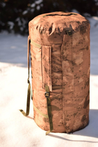 Тактичний баул 120 літрів армійський військовий для ЗСУ сумка рюкзак похідний для речей колір койот мультикам - зображення 4
