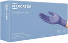 Перчатки нитриловые Mercator Simple Nitrile нестерильные неопудренные синие М (43273812) - изображение 1