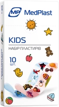 Набір пластирів першої медичної допомоги MedPlast Kids 1.9 см х 7.2 см 10 шт. (7640162325035) - зображення 1