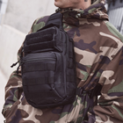 Тактична сумка плечова, US Cooper, Brandit, Black - зображення 4
