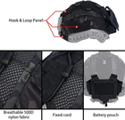Кавер IDOGEAR для тактичного шолома з чохлом для батареї NVG, Multicam Black - зображення 3