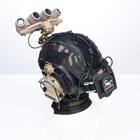 Кавер IDOGEAR для тактического шлема с чехлом для батареи NVG, Multicam Black - изображение 6