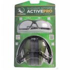Професійні Активні Тактичні Навушники REALHUNTER Active Pro Окуляри Олива (LE-401B+LG3048 OLIVE) - зображення 5