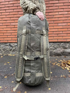 Рюкзак сумка баул олива 120 л військовий ЗСУ тактичний баул, баул армійський APR-4 - зображення 5