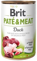 Влажный корм для собак Brit Pate & Meat Dog с уткой