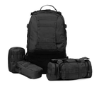 Тактичний рюкзак з підсумками Eagle B08 55 л Black 8142 - зображення 5
