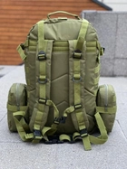Тактичний рюкзак з підсумками Eagle B08 55 л Green Olive 8144 - зображення 4