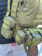 Тактичний рюкзак з підсумками Eagle B08 55 л Green Olive 8144 - зображення 7