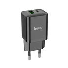 Сетевое зарядное устройство Hoco N28 Founder PD20W+QC3.0 charger Black