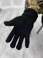 Тактичні рукавички флісові Black M - зображення 3
