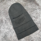 Балаклава-шапка тактическая вязанная Турция ВСУ (ЗСУ) 8680 черная (OR.M-4427835) - изображение 3