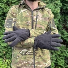 Перчатки тактические флисовые Турция ВСУ (ЗСУ) 8683 черные универсальный размер (OR.M-4427838) - изображение 5
