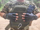 Рукавички тактичні шкіряні без пальців Patrol Black XL - изображение 5