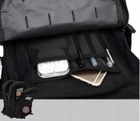 Боевой рюкзак-ранец с высокой вместительностью и удобством использования удобный прочный и многофункциональный прочный материал Черный 45 л - изображение 8