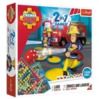 Ігровий комплект Trefl 2 в 1 Лудо Змії та стремянки. Пожежник Сем / Prism A&D Fireman Sam (01897)