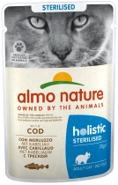 Mokra karma dla kotów wysterylizowanych Almo Nature Functional Sterilised z dorszem 70 g (8001154125863) - obraz 1