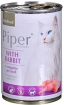 Mokra karma dla kotów Dolina Noteci Piper z krolikiem 400 g (5902921302179) - obraz 1