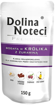 Mokra karma dla psów Dolina Noteci Premium z królikiem i żurawiną 150 g (5902921300748) - obraz 1