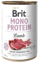 Mokra karma dla psów Brit Mono Protein z jagnięciną 400 g (8595602555369) - obraz 1