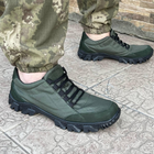 Кросівки чоловічі тактичні літні сітка ЗСУ (ЗСУ) 6996 45 р 29 см зелені - зображення 4