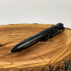 Тактическая многофункциональная алюминиевая шариковая ручка - стеклобой тактитал мультитул черная (TRK-1001) - изображение 5