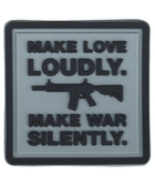 Шеврон/патч для військовослужбовців KOMBAT UK Make Love Loudly Patches 5x5см TR_kb-mllp - зображення 1