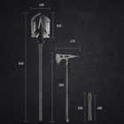 Многофункциональный набор YUANTOOSE TL1-F4 лопата, топор, ложка, вилка, нож походный - изображение 9