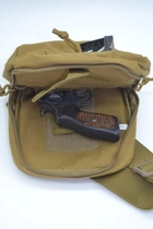 Сумка слинг тактический рюкзак с кобурой SILVER KNIGHT 224 песочный - изображение 3