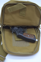 Сумка слинг тактический рюкзак с кобурой SILVER KNIGHT 224 песочный - изображение 4