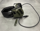 Тактичні активні навушники HD-09 для стрільби із шумозаглушенням, на голову, під шоломом, Олива - зображення 3