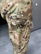 Штани зимові тактичні софтшел флісові Single Sword, розмір XXL, Мультикам, утеплені штани для військових - зображення 5