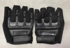 Перчатки тактичні Безпальцеві Yakeda, колір чорний, розмір L - зображення 1