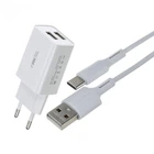 Сетевое зарядное устройство USB WK Type-C WP-U56a-White белое 4517634