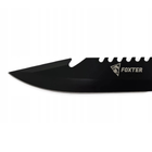 Военный нож Foxter Rambo с чехлом на ремень сталь - изображение 2