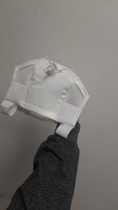 Кавер-чехол для шлема Fast-Mich с сеткой белый - изображение 3
