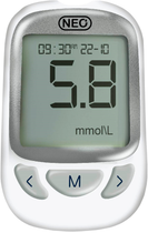 Система для контролю рівня глюкози в крові Newmed Neo (білий) (MSL0217W) - зображення 1