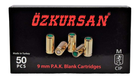 Холостые патроны Ozkursan кал. 9 мм (50 шт./уп) - изображение 5