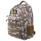 Рюкзак тактичний штурмовий PUBG 25 літрів TY-9185 розмір 48х32х16см, колір Сірий - зображення 3