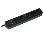 Мережевий фільтр Maxxter SPM5-G-6B Чорний 5 розеток 10A 1.8 м з перемикачем (SPM5-G-6B)